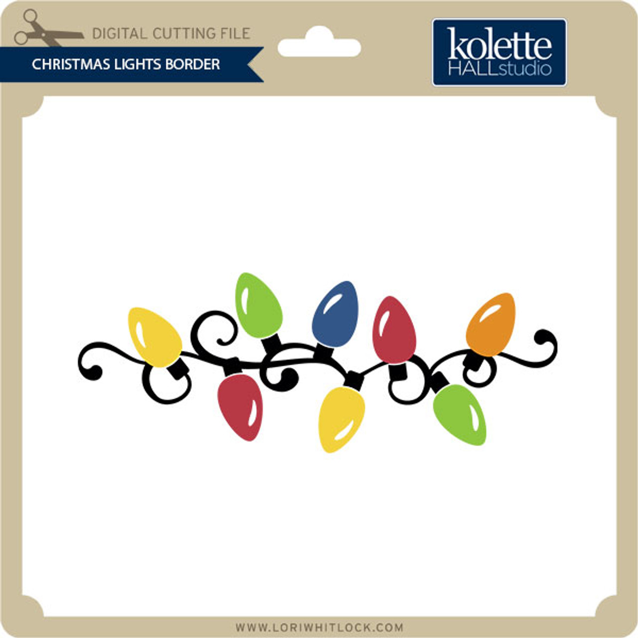 christmas lights border clip art