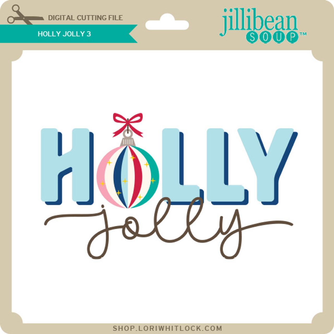 Holly Jolly Circle Stencil