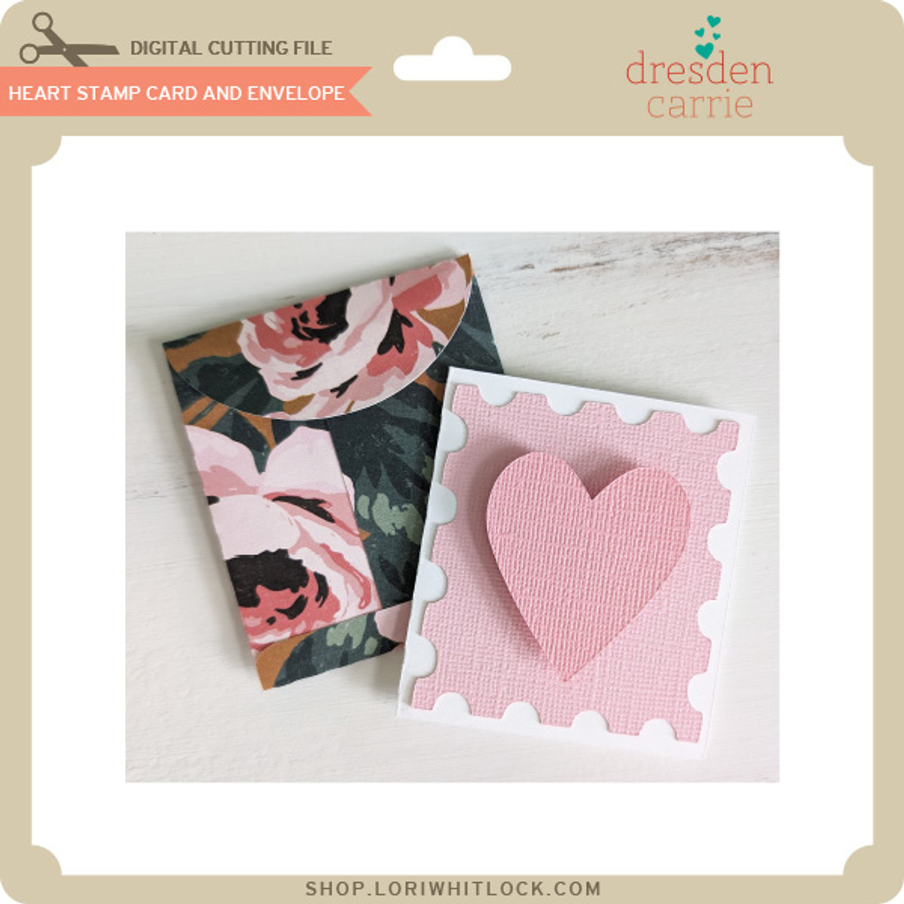 Print & Cut Valentine Kraft Tags - Lori Whitlock's SVG Shop