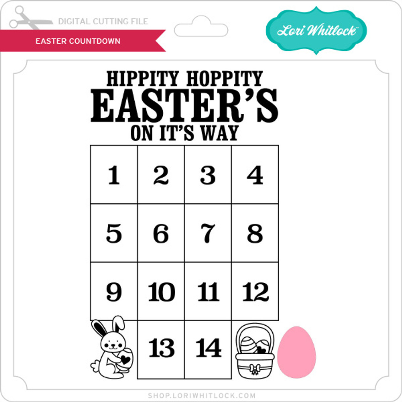Easter Countdown - Lori Whitlock's SVG Shop easter-countdown-lori-whitlock-s-svg-shop
