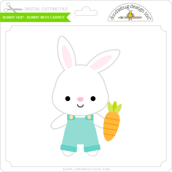 Bunny Hop - Bunny with Carrot - Lori Whitlock's SVG Shop