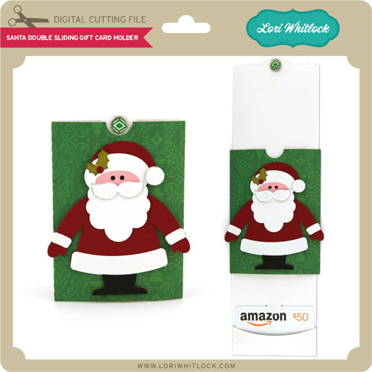 Christmas Ornament Gift Card Holders - Lori Whitlock's SVG Shop