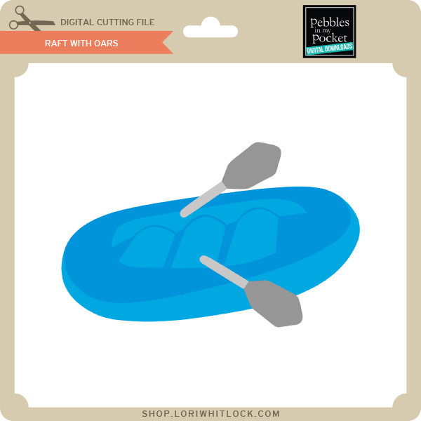 Basic Raft Svg Raft With Oars - Lori Whitlock's SVG Shop