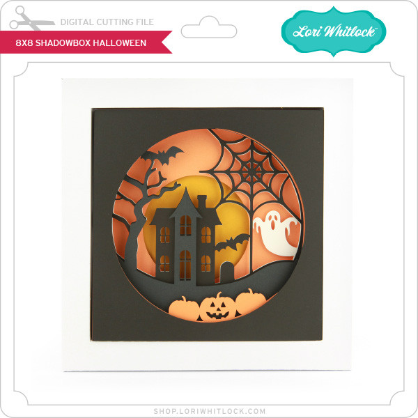 8X8 Shadowbox Halloween - Lori Whitlock's SVG Shop