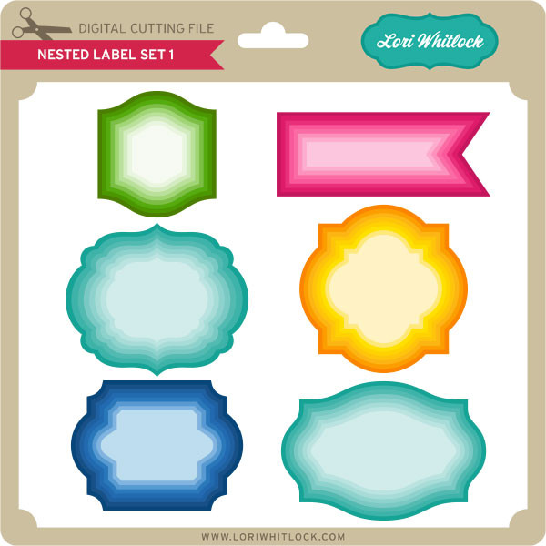 Nested Labels Nested Label Set 1 - Lori Whitlock's SVG Shop