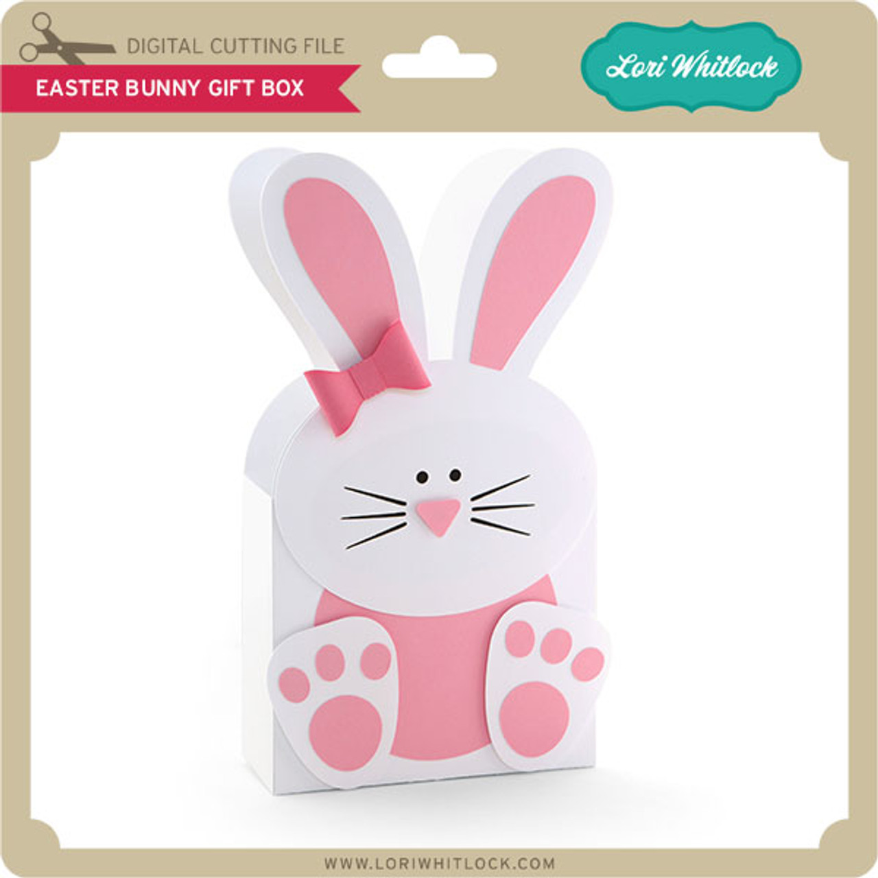 A2 Easter Bunny Shaped Card - Lori Whitlock's SVG Shop