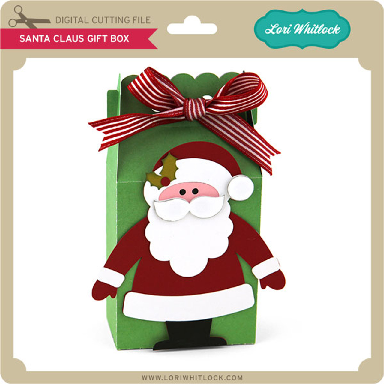 Santa Gift Card Holder 2 - Lori Whitlock's SVG Shop