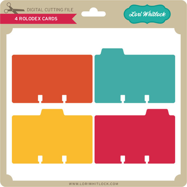 Custom Roladex 4 Rolodex - Lori Whitlock's SVG Shop