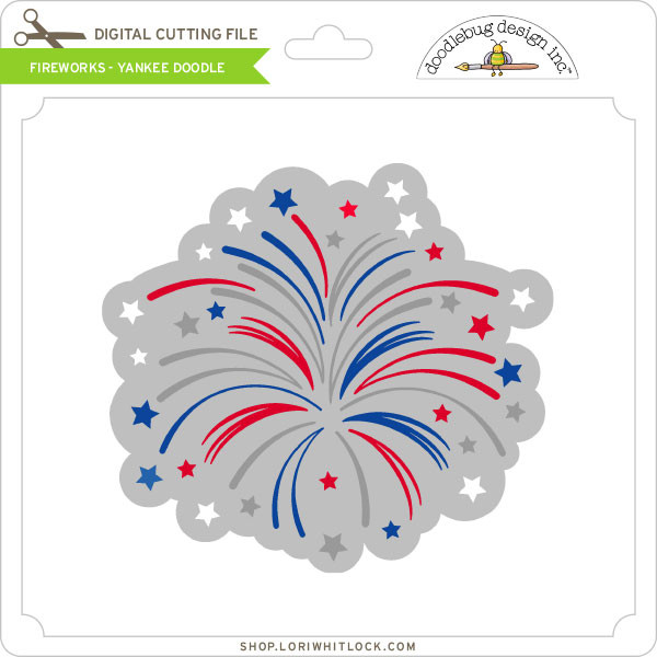Fireworks Yankee Doodle Lori Whitlock's SVG Shop