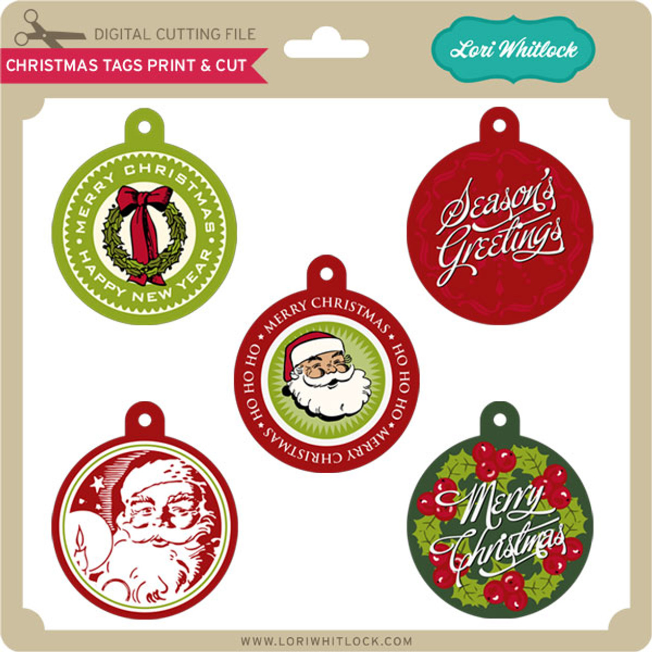 Christmas Stickers 2 - Lori Whitlock's SVG Shop