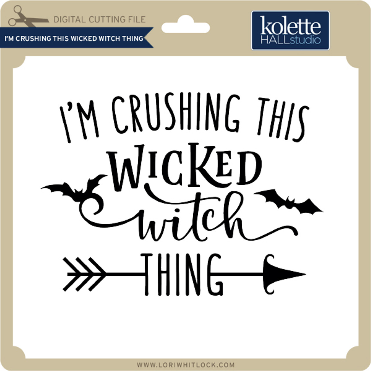 I'm Crushing this Wicked Witch Thing - Lori Whitlock's SVG Shop