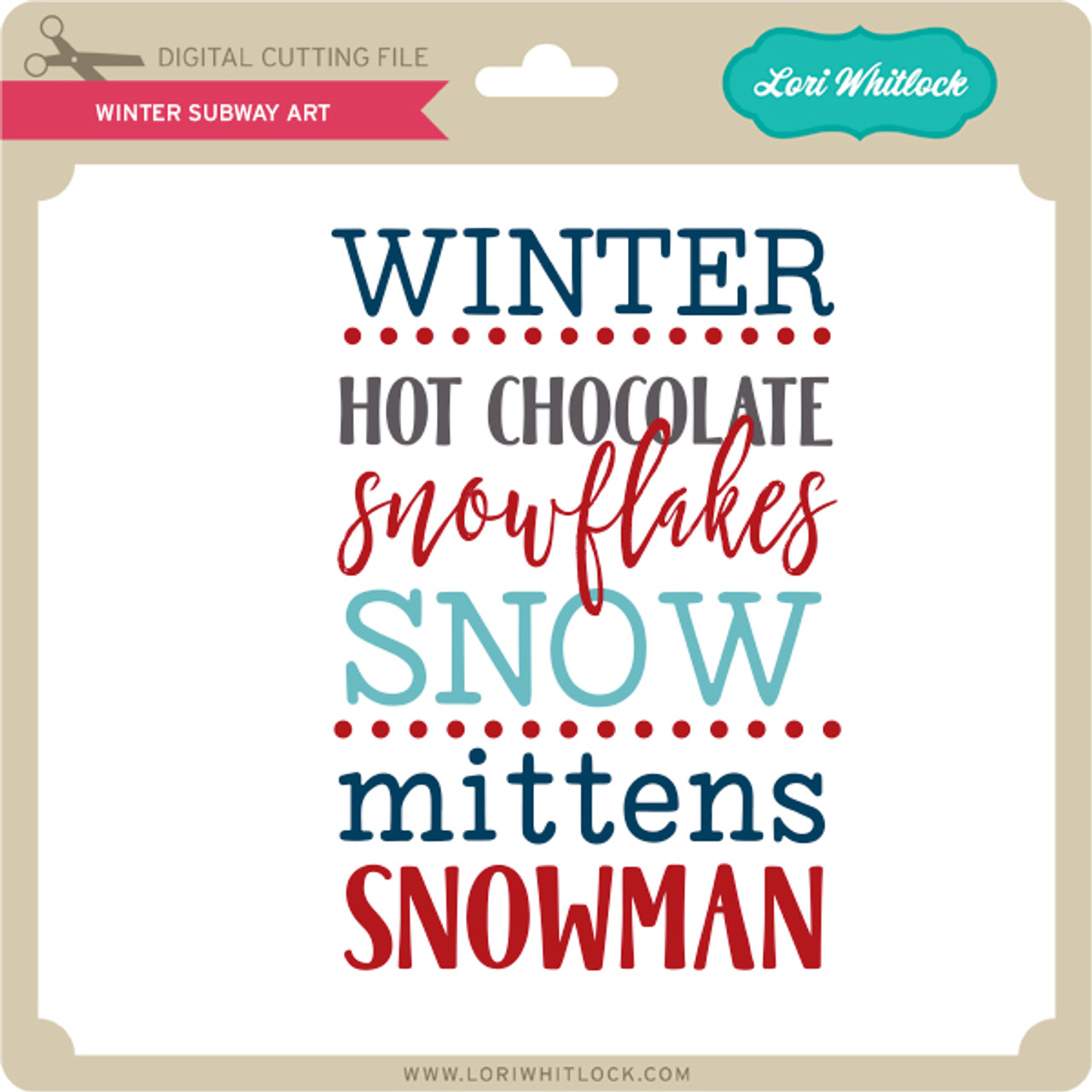Winter Subway Art - Lori Whitlock's SVG Shop winter-subway-art-lori-whitlock-s-svg-shop