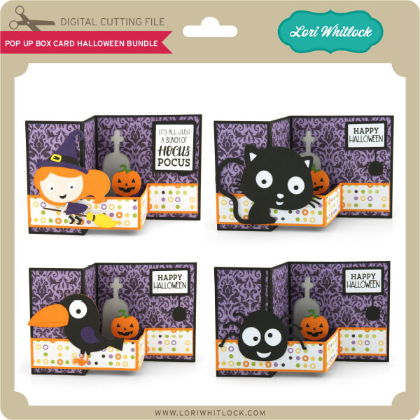 Pop Up Box Card Halloween Bundle - Lori Whitlock's SVG Shop