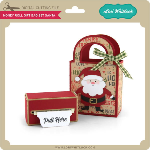 Money Roll Gift Box Lori Whitlock's SVG Shop