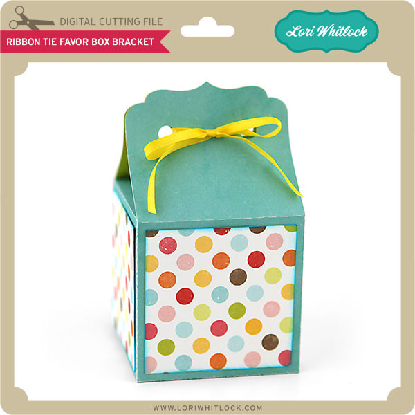 Curved Top Ribbon Tie Box Lori Whitlock's SVG Shop