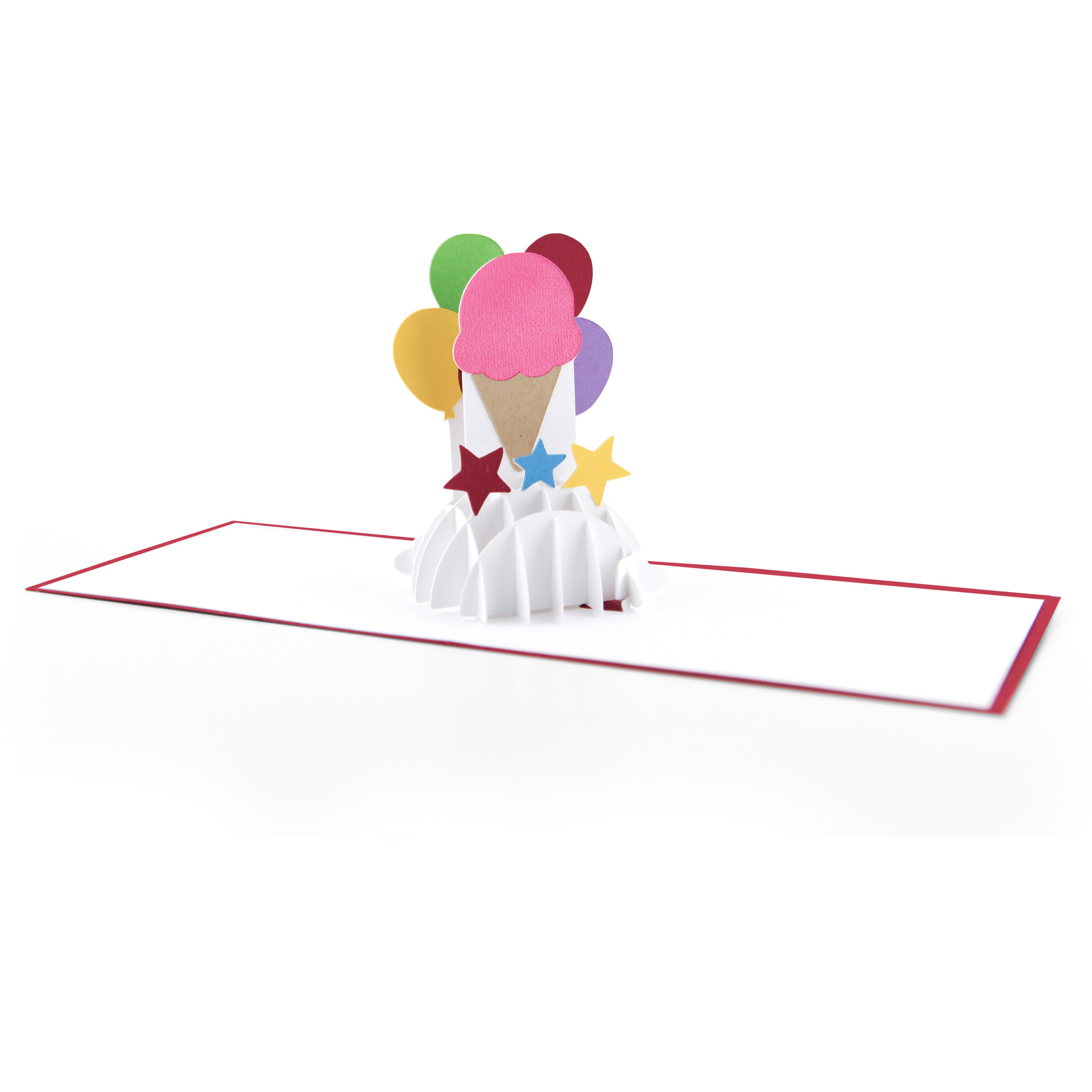 A2 Sliceform Pop Up Card Ice Cream - Lori Whitlock's SVG Shop