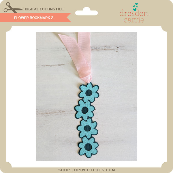 Flower Bookmark 3 - Lori Whitlock's SVG Shop