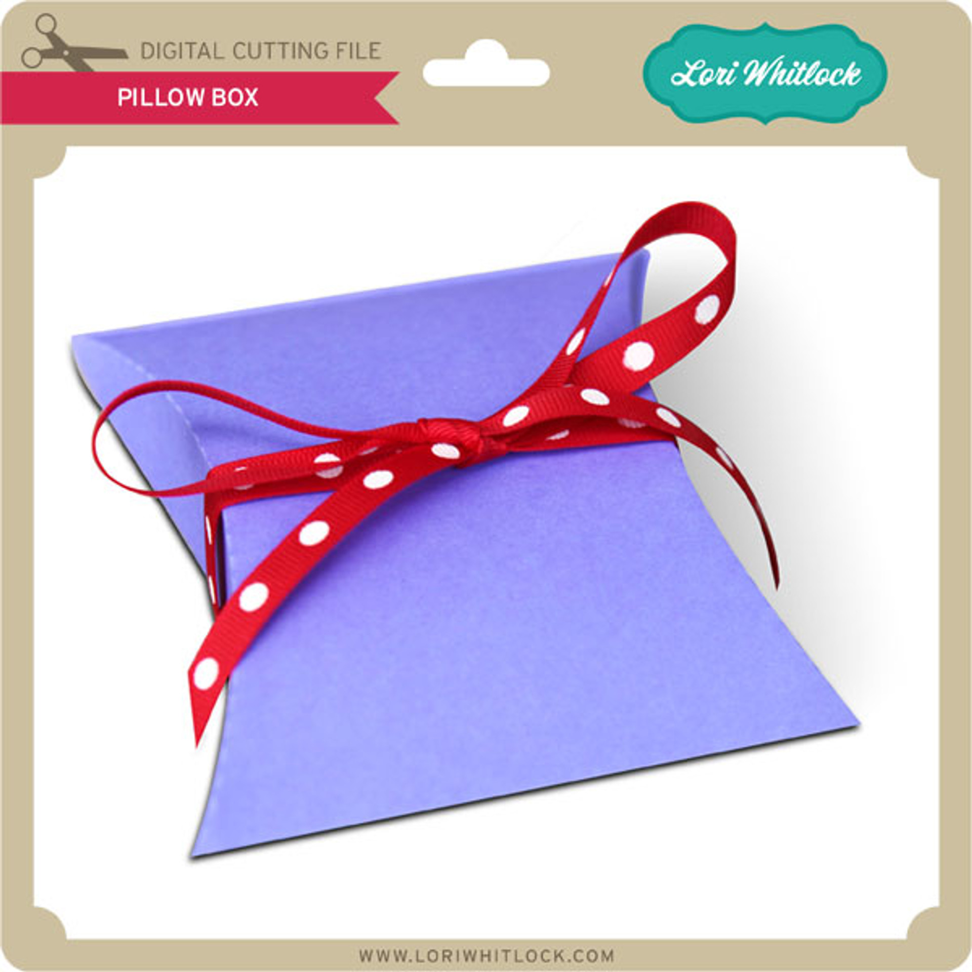 Square Pillow Box Lori Whitlock's SVG Shop