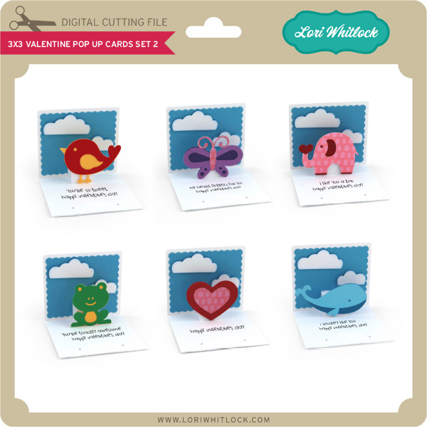 3x3 Valentine Pop Up Card Heart Lori Whitlock s SVG Shop