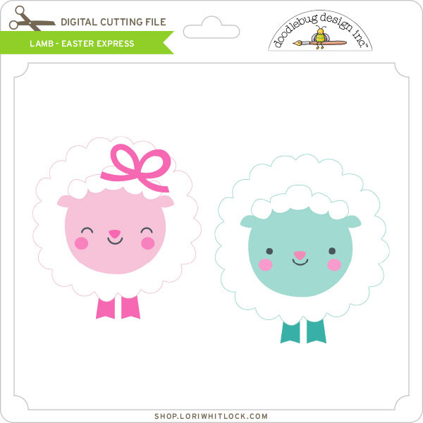 Box Card Easter Lamb - Lori Whitlock's SVG Shop
