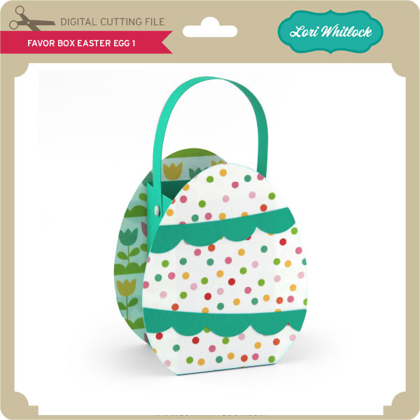 Favor Box Easter Egg 1 - Lori Whitlock's SVG Shop
