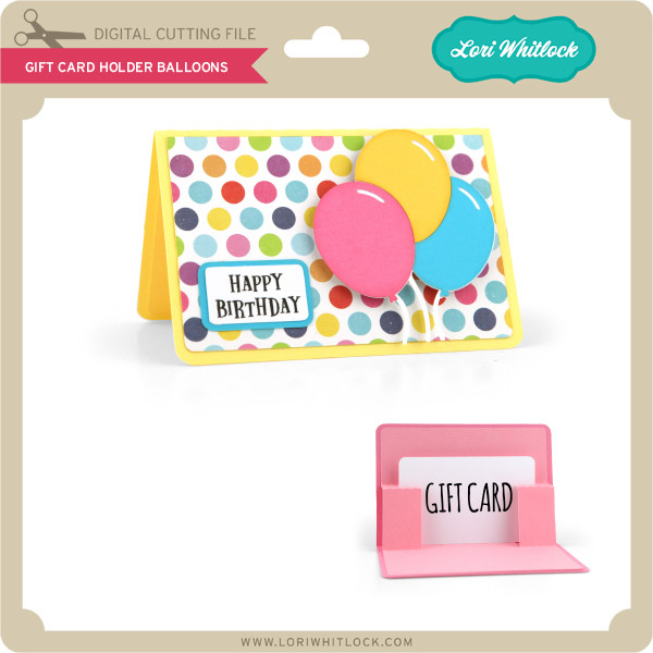 Present Shaped Gift Card Holder Lori Whitlock's SVG Shop
