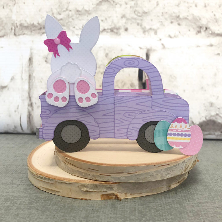 Box Card Truck Easter Bunny - Lori Whitlock's SVG Shop
