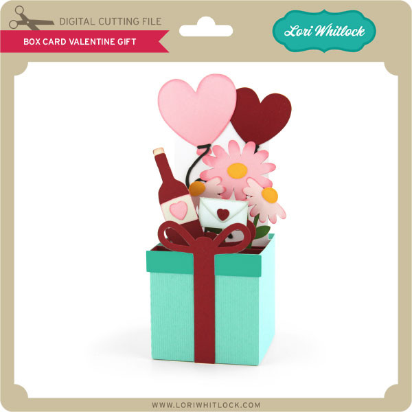 Box Card Valentine Gift - Lori Whitlock's SVG Shop