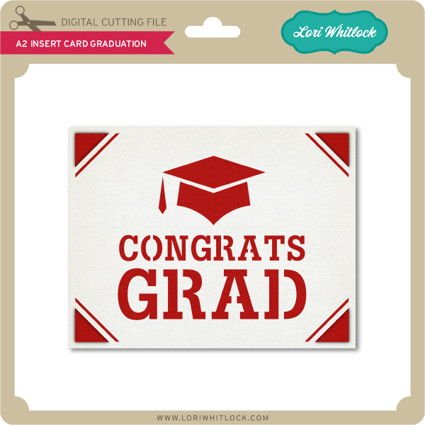 A2 Insert Card Graduation - Lori Whitlock's SVG Shop