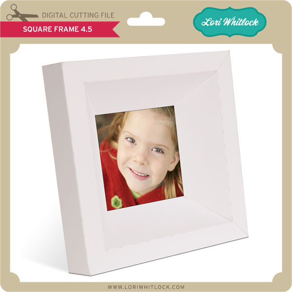 Floral Square Frame Lori Whitlock's SVG Shop