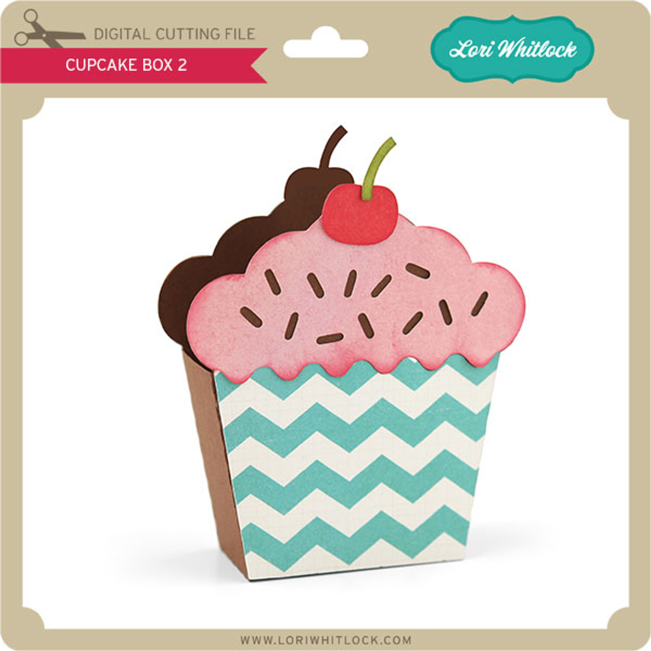 Cupcake Box 2 Lori Whitlock's SVG Shop