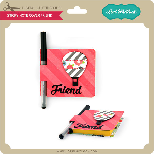 Sticky Note & Pen Holder Lori Whitlock's SVG Shop