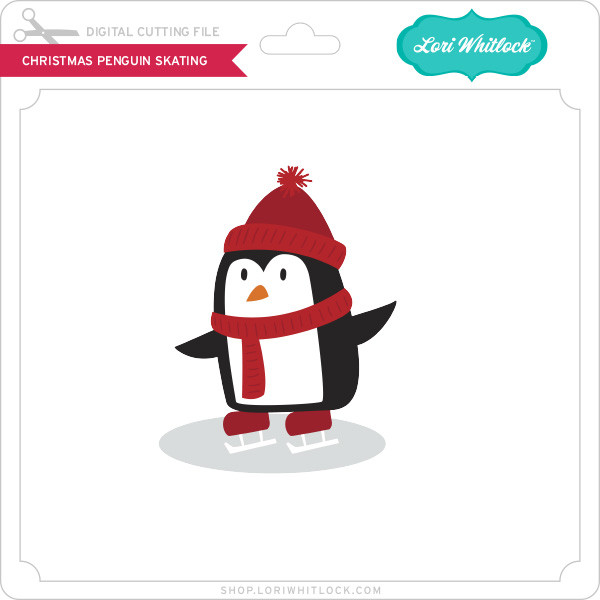 Christmas Tag Penguin - Lori Whitlock's SVG Shop