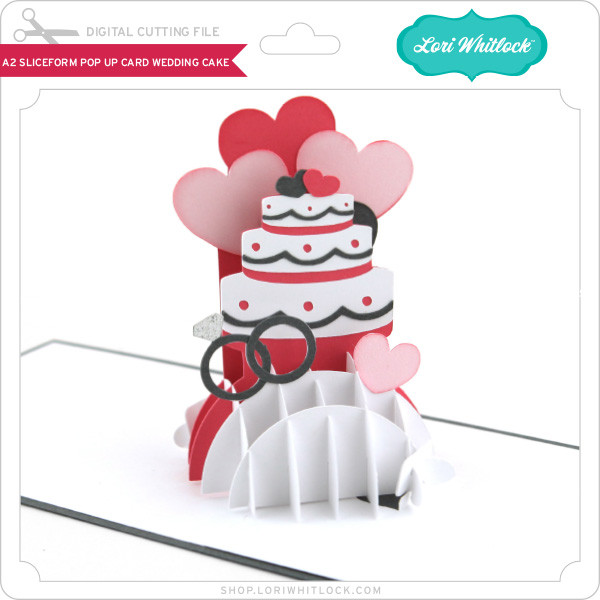 A2 Pop Up Round Cake Card - Lori Whitlock's SVG Shop