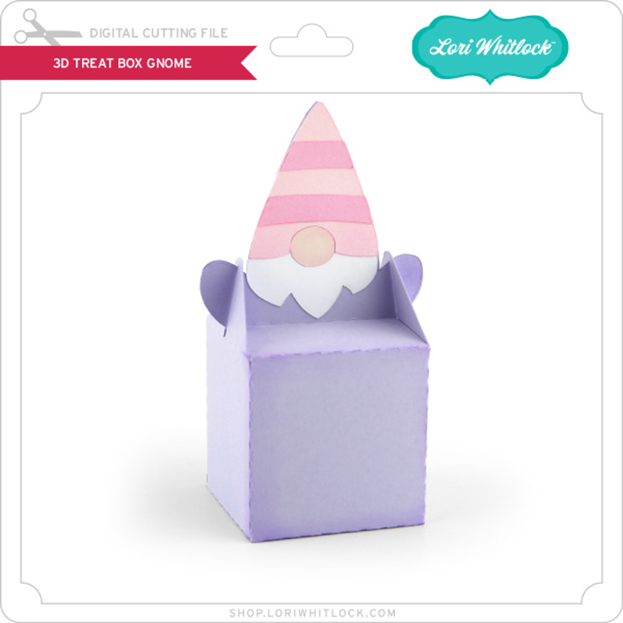 3D Treat Box Gnome Lori Whitlock's SVG Shop