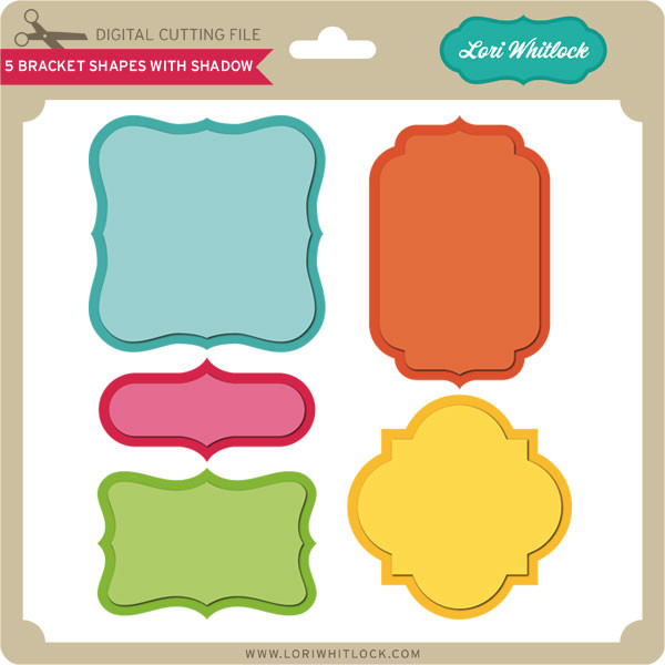 6 Bracket Shapes Lori Whitlock's SVG Shop