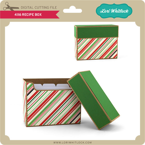 4x6 Recipe Box Lori Whitlock's SVG Shop
