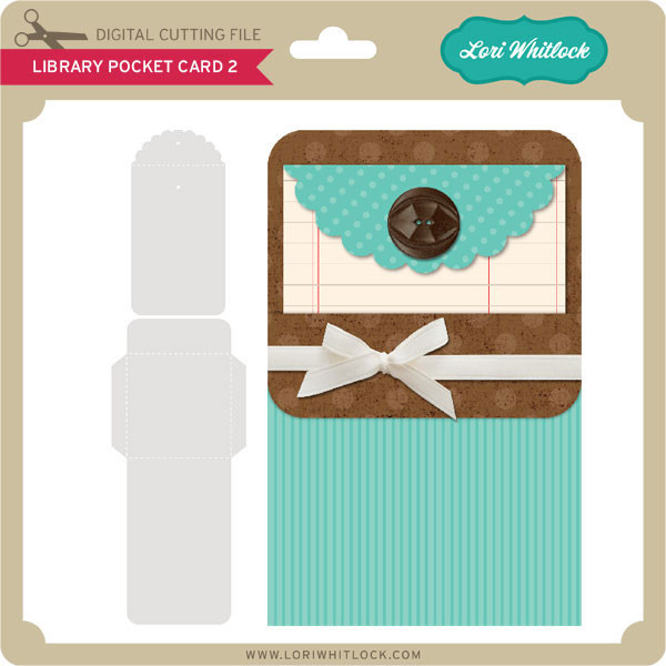 LIbrary Pocket Card Baby Girl - Lori Whitlock's SVG Shop