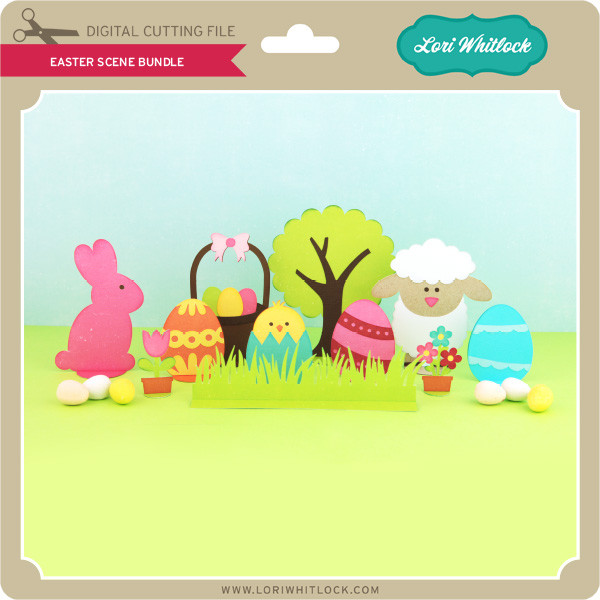 Easter Scene Bundle - Lori Whitlock's SVG Shop