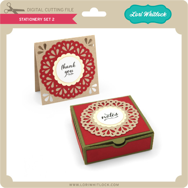No Glue A2 Stationery Box Lori Whitlock's SVG Shop