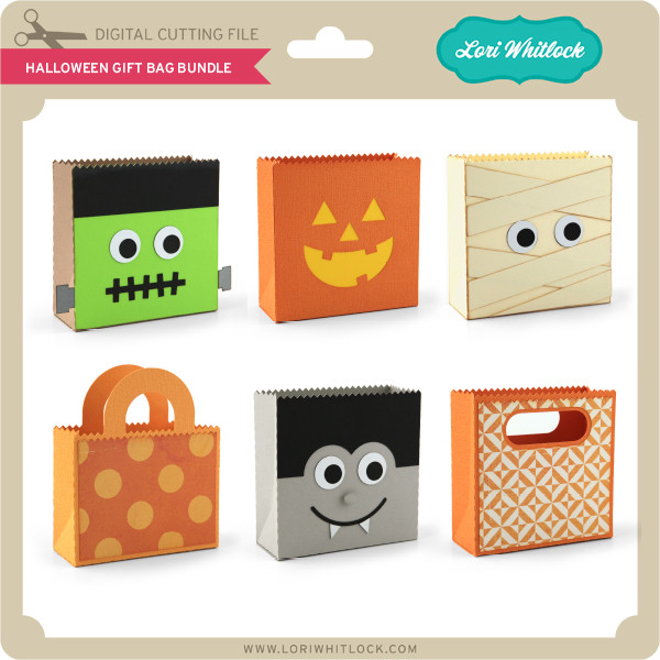 Halloween Gift Bag Bundle Lori Whitlock's SVG Shop