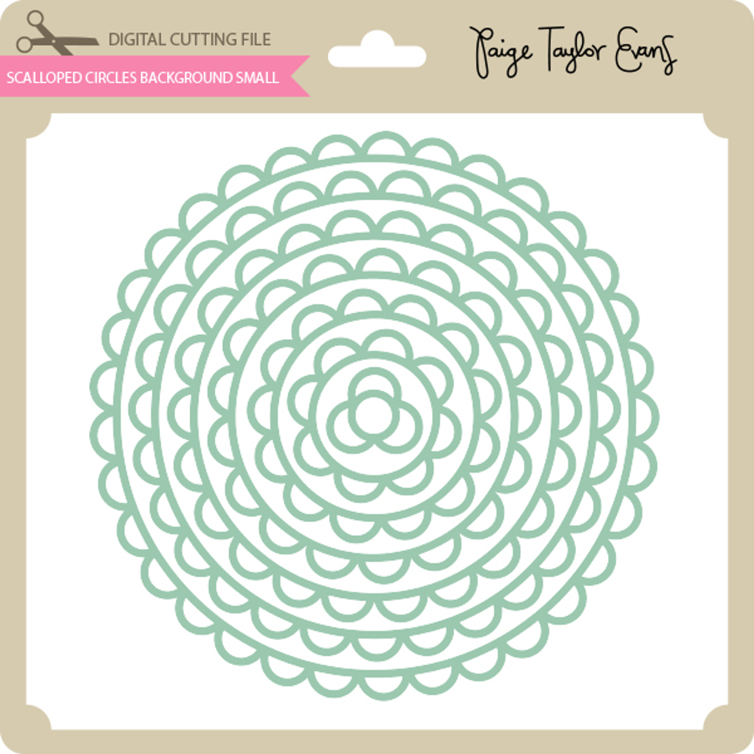 Scalloped Circles - Lori Whitlock's SVG Shop