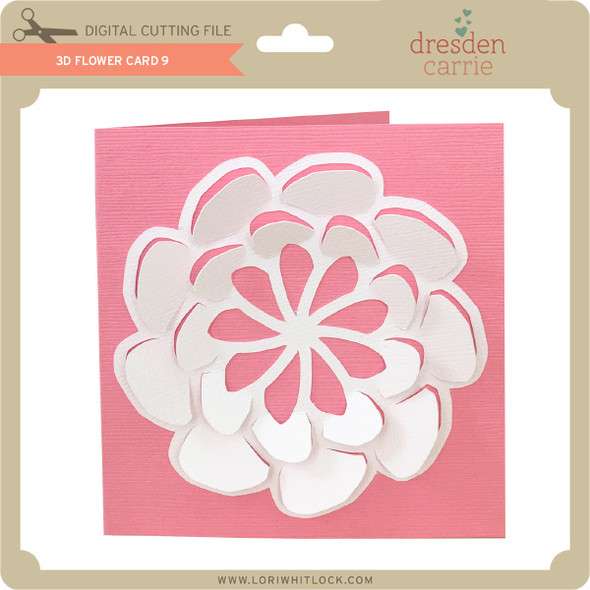 3D Flower Card 9