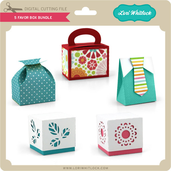 5 Favor Box  Bundle
