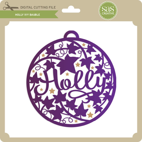 Holly Ivy Bauble