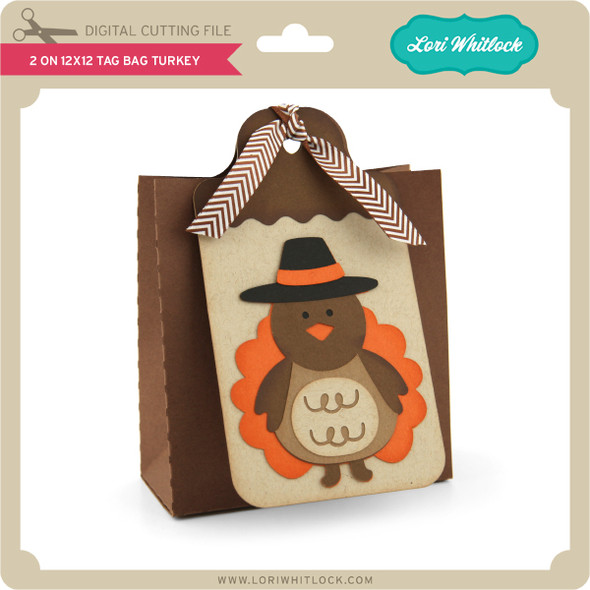 2 on 12x12 Tag Bag Turkey