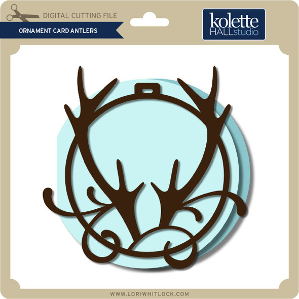 Ornament Card Antlers
