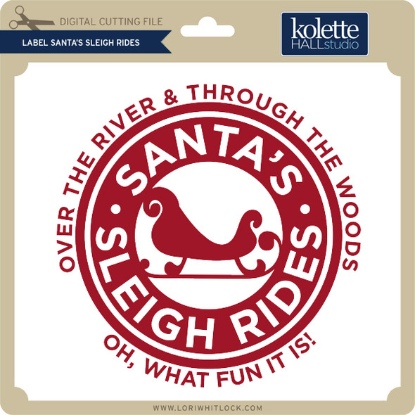 Label Santa's Sleigh Rides