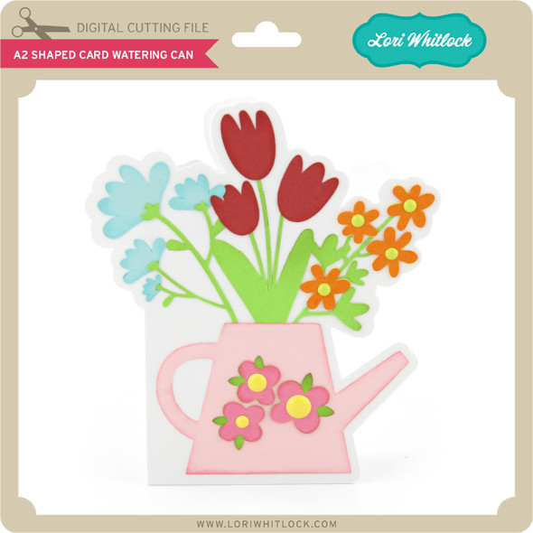 A2 Shaped Card Watering Can