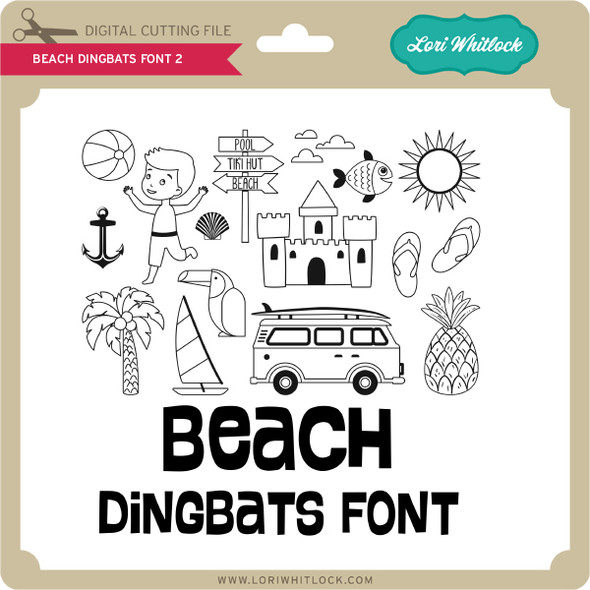 Beach Dingbats Font 2